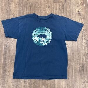 Vans Kids Tee in Deep Blue with Logo